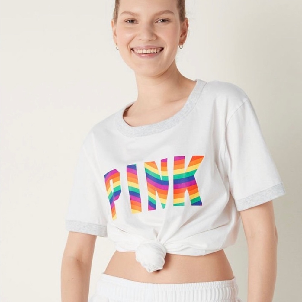 Victoria’s Secret PINK pride oversized t-shirt